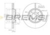 BREMSI DBB520V Brake Disc